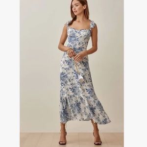 reformation  Nikita Ruffle Midi Dress